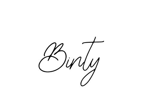 How to make Binty signature? Bearetta-2O07w is a professional autograph style. Create handwritten signature for Binty name. Binty signature style 12 images and pictures png