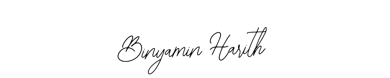 This is the best signature style for the Binyamin Harith name. Also you like these signature font (Bearetta-2O07w). Mix name signature. Binyamin Harith signature style 12 images and pictures png