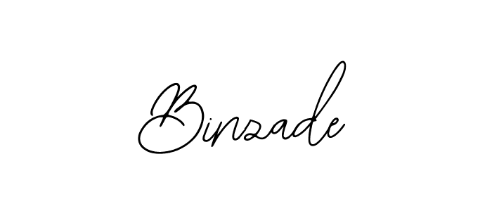 You should practise on your own different ways (Bearetta-2O07w) to write your name (Binzade) in signature. don't let someone else do it for you. Binzade signature style 12 images and pictures png