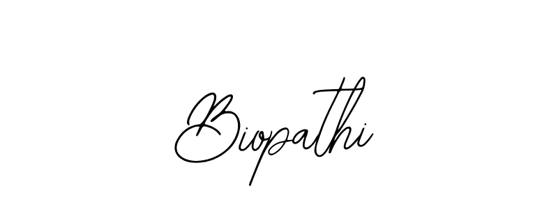 Design your own signature with our free online signature maker. With this signature software, you can create a handwritten (Bearetta-2O07w) signature for name Biopathi. Biopathi signature style 12 images and pictures png