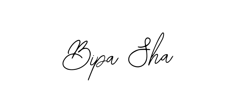 You should practise on your own different ways (Bearetta-2O07w) to write your name (Bipa Sha) in signature. don't let someone else do it for you. Bipa Sha signature style 12 images and pictures png