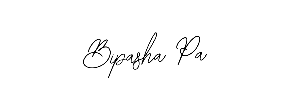 How to make Bipasha Pa name signature. Use Bearetta-2O07w style for creating short signs online. This is the latest handwritten sign. Bipasha Pa signature style 12 images and pictures png