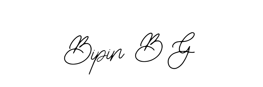 Similarly Bearetta-2O07w is the best handwritten signature design. Signature creator online .You can use it as an online autograph creator for name Bipin B G. Bipin B G signature style 12 images and pictures png