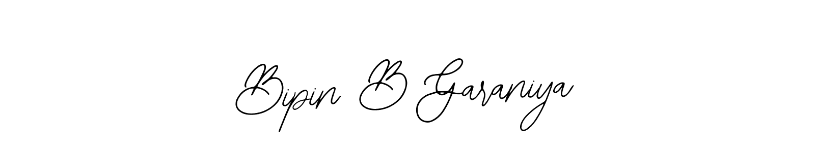 How to Draw Bipin B Garaniya signature style? Bearetta-2O07w is a latest design signature styles for name Bipin B Garaniya. Bipin B Garaniya signature style 12 images and pictures png