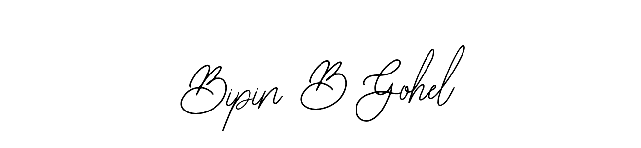 Make a beautiful signature design for name Bipin B Gohel. Use this online signature maker to create a handwritten signature for free. Bipin B Gohel signature style 12 images and pictures png