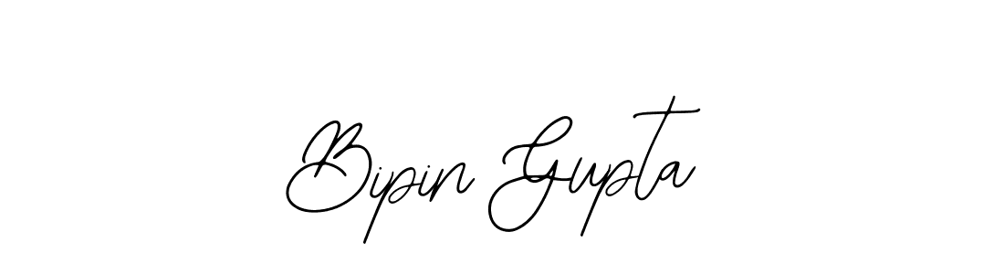 Design your own signature with our free online signature maker. With this signature software, you can create a handwritten (Bearetta-2O07w) signature for name Bipin Gupta. Bipin Gupta signature style 12 images and pictures png