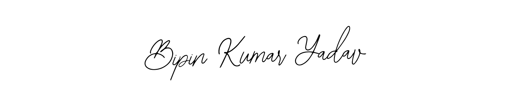 How to make Bipin Kumar Yadav name signature. Use Bearetta-2O07w style for creating short signs online. This is the latest handwritten sign. Bipin Kumar Yadav signature style 12 images and pictures png