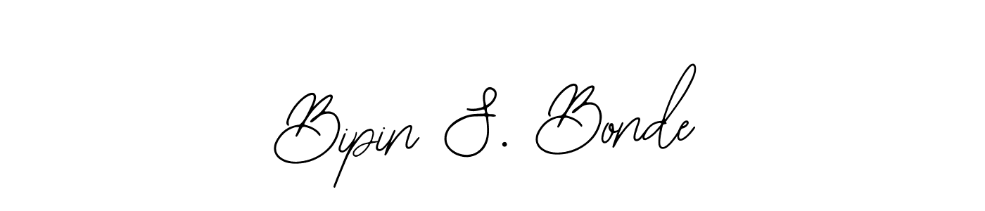 Make a beautiful signature design for name Bipin S. Bonde. Use this online signature maker to create a handwritten signature for free. Bipin S. Bonde signature style 12 images and pictures png