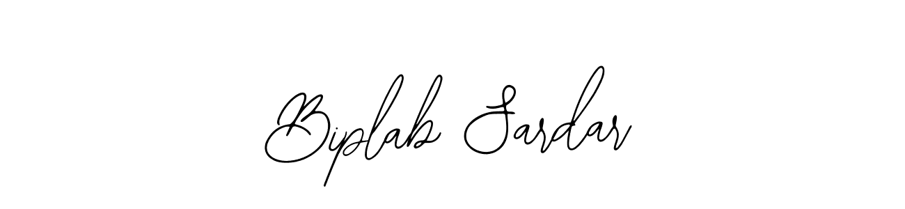 How to make Biplab Sardar name signature. Use Bearetta-2O07w style for creating short signs online. This is the latest handwritten sign. Biplab Sardar signature style 12 images and pictures png