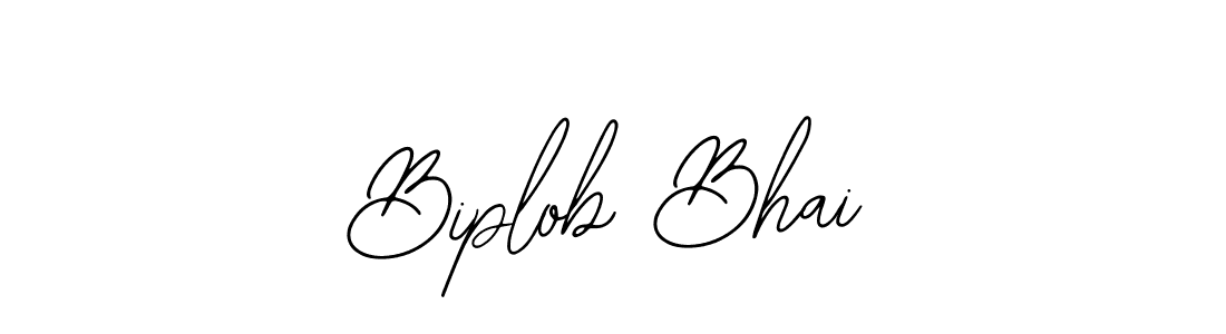 Use a signature maker to create a handwritten signature online. With this signature software, you can design (Bearetta-2O07w) your own signature for name Biplob Bhai. Biplob Bhai signature style 12 images and pictures png