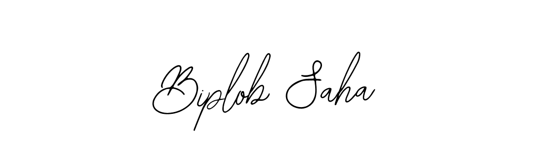 How to make Biplob Saha name signature. Use Bearetta-2O07w style for creating short signs online. This is the latest handwritten sign. Biplob Saha signature style 12 images and pictures png