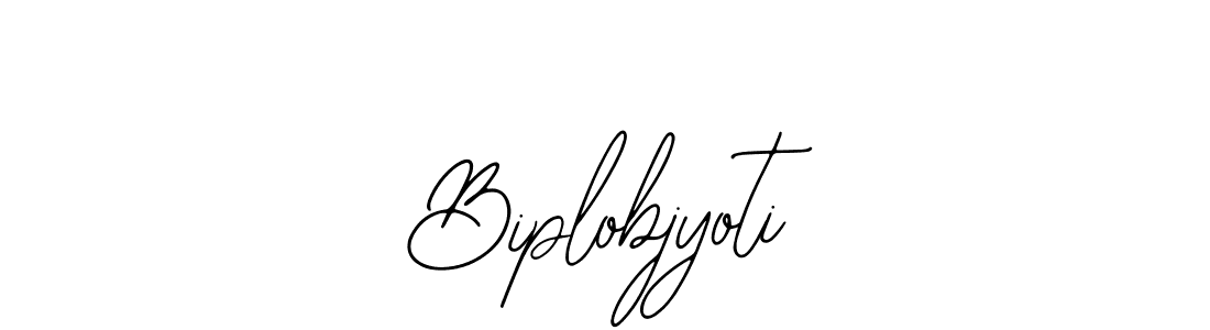 How to make Biplobjyoti name signature. Use Bearetta-2O07w style for creating short signs online. This is the latest handwritten sign. Biplobjyoti signature style 12 images and pictures png