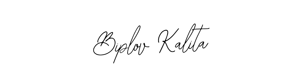 How to Draw Biplov Kalita signature style? Bearetta-2O07w is a latest design signature styles for name Biplov Kalita. Biplov Kalita signature style 12 images and pictures png