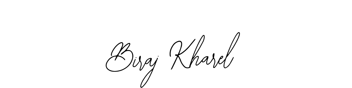 You can use this online signature creator to create a handwritten signature for the name Biraj Kharel. This is the best online autograph maker. Biraj Kharel signature style 12 images and pictures png