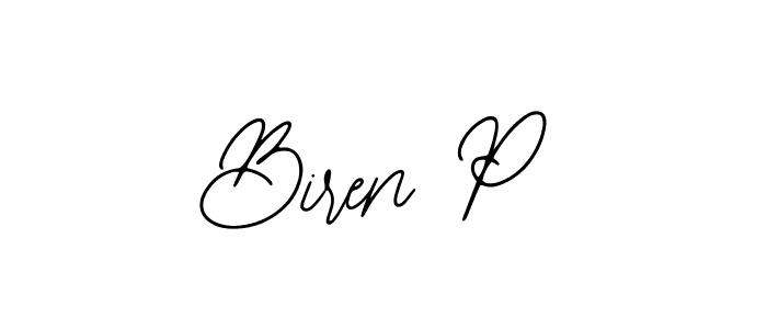 if you are searching for the best signature style for your name Biren P. so please give up your signature search. here we have designed multiple signature styles  using Bearetta-2O07w. Biren P signature style 12 images and pictures png