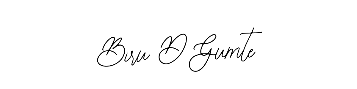 Design your own signature with our free online signature maker. With this signature software, you can create a handwritten (Bearetta-2O07w) signature for name Biru D Gumte. Biru D Gumte signature style 12 images and pictures png