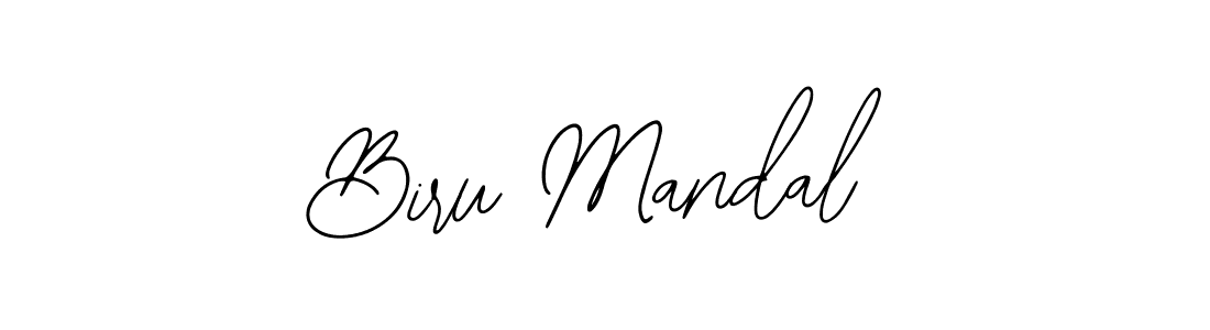 The best way (Bearetta-2O07w) to make a short signature is to pick only two or three words in your name. The name Biru Mandal include a total of six letters. For converting this name. Biru Mandal signature style 12 images and pictures png