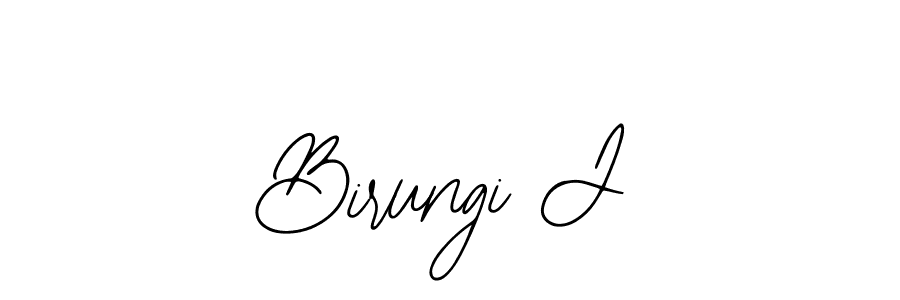 if you are searching for the best signature style for your name Birungi J. so please give up your signature search. here we have designed multiple signature styles  using Bearetta-2O07w. Birungi J signature style 12 images and pictures png