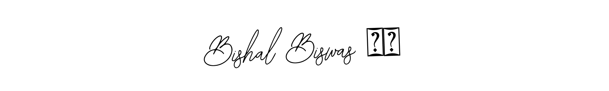 How to make Bishal Biswas ✔️ name signature. Use Bearetta-2O07w style for creating short signs online. This is the latest handwritten sign. Bishal Biswas ✔️ signature style 12 images and pictures png