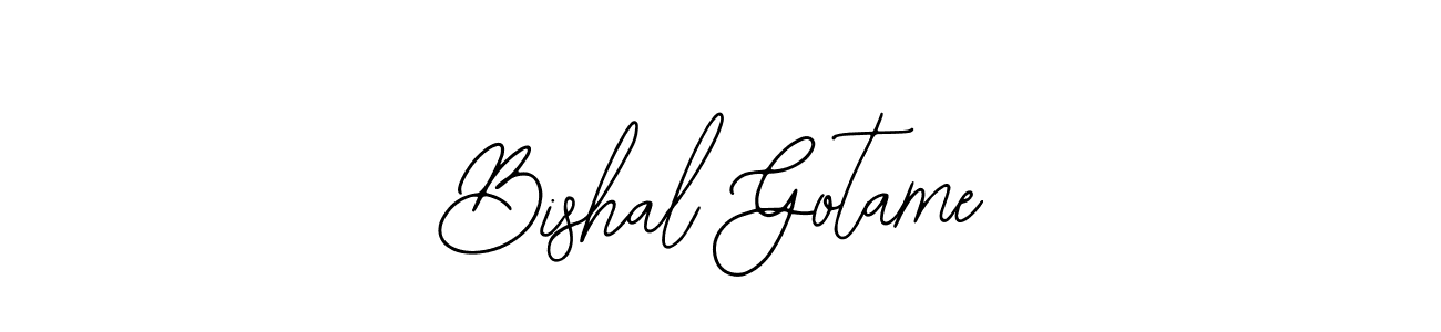 Make a beautiful signature design for name Bishal Gotame. With this signature (Bearetta-2O07w) style, you can create a handwritten signature for free. Bishal Gotame signature style 12 images and pictures png