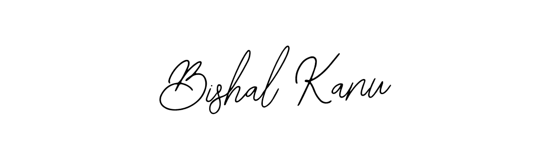 How to make Bishal Kanu name signature. Use Bearetta-2O07w style for creating short signs online. This is the latest handwritten sign. Bishal Kanu signature style 12 images and pictures png