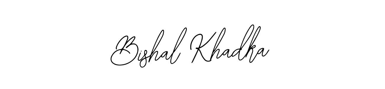 How to make Bishal Khadka signature? Bearetta-2O07w is a professional autograph style. Create handwritten signature for Bishal Khadka name. Bishal Khadka signature style 12 images and pictures png