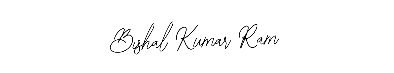 How to make Bishal Kumar Ram name signature. Use Bearetta-2O07w style for creating short signs online. This is the latest handwritten sign. Bishal Kumar Ram signature style 12 images and pictures png