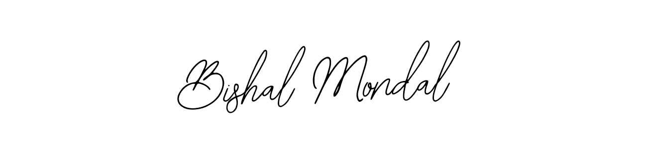 Use a signature maker to create a handwritten signature online. With this signature software, you can design (Bearetta-2O07w) your own signature for name Bishal Mondal. Bishal Mondal signature style 12 images and pictures png