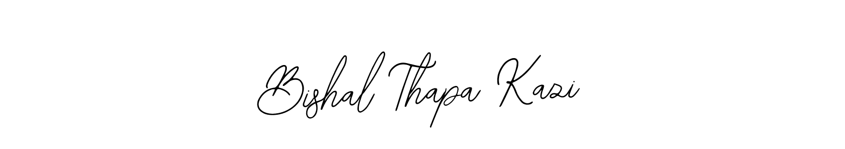 How to make Bishal Thapa Kazi signature? Bearetta-2O07w is a professional autograph style. Create handwritten signature for Bishal Thapa Kazi name. Bishal Thapa Kazi signature style 12 images and pictures png