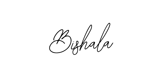 Design your own signature with our free online signature maker. With this signature software, you can create a handwritten (Bearetta-2O07w) signature for name Bishala. Bishala signature style 12 images and pictures png