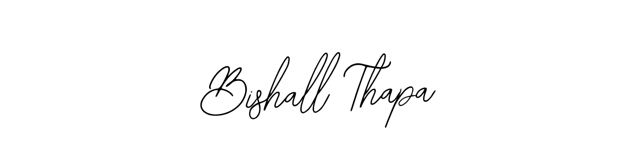 Create a beautiful signature design for name Bishall Thapa. With this signature (Bearetta-2O07w) fonts, you can make a handwritten signature for free. Bishall Thapa signature style 12 images and pictures png