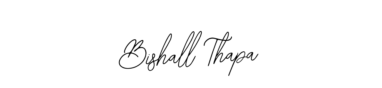 Make a beautiful signature design for name Bishall Thapa. Use this online signature maker to create a handwritten signature for free. Bishall Thapa signature style 12 images and pictures png