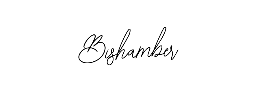 How to make Bishamber name signature. Use Bearetta-2O07w style for creating short signs online. This is the latest handwritten sign. Bishamber signature style 12 images and pictures png