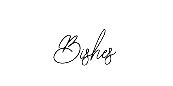You should practise on your own different ways (Bearetta-2O07w) to write your name (Bishes) in signature. don't let someone else do it for you. Bishes signature style 12 images and pictures png