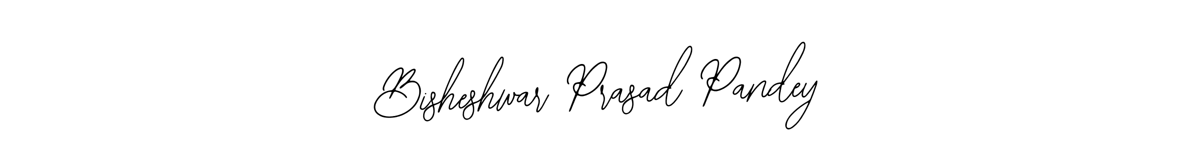 The best way (Bearetta-2O07w) to make a short signature is to pick only two or three words in your name. The name Bisheshwar Prasad Pandey include a total of six letters. For converting this name. Bisheshwar Prasad Pandey signature style 12 images and pictures png