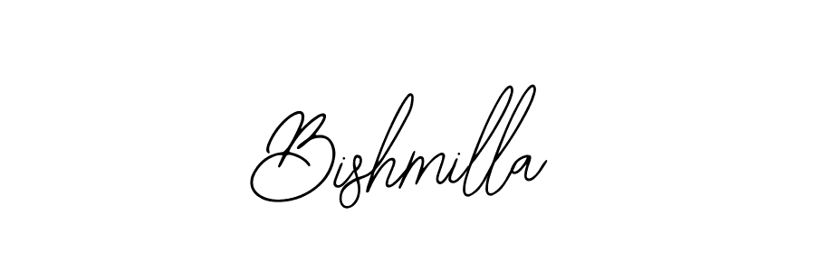 The best way (Bearetta-2O07w) to make a short signature is to pick only two or three words in your name. The name Bishmilla include a total of six letters. For converting this name. Bishmilla signature style 12 images and pictures png