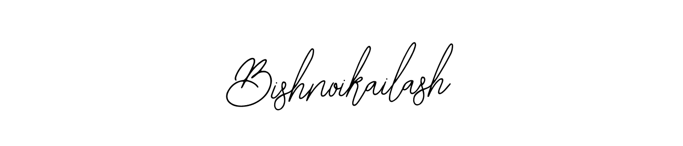 How to make Bishnoikailash signature? Bearetta-2O07w is a professional autograph style. Create handwritten signature for Bishnoikailash name. Bishnoikailash signature style 12 images and pictures png