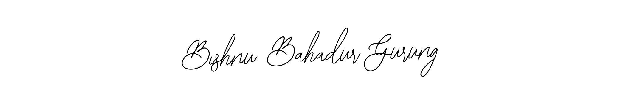Make a beautiful signature design for name Bishnu Bahadur Gurung. Use this online signature maker to create a handwritten signature for free. Bishnu Bahadur Gurung signature style 12 images and pictures png