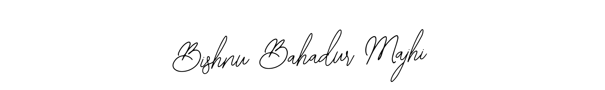 The best way (Bearetta-2O07w) to make a short signature is to pick only two or three words in your name. The name Bishnu Bahadur Majhi include a total of six letters. For converting this name. Bishnu Bahadur Majhi signature style 12 images and pictures png