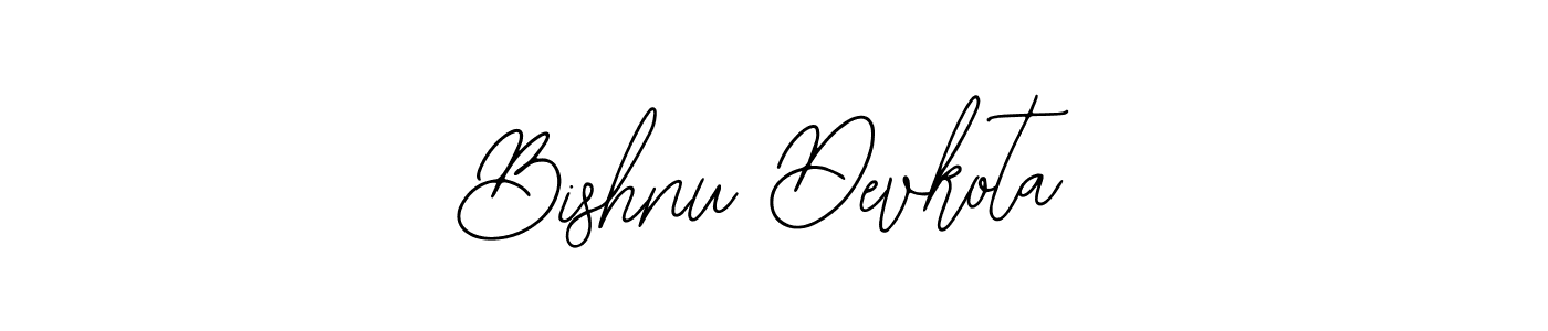 The best way (Bearetta-2O07w) to make a short signature is to pick only two or three words in your name. The name Bishnu Devkota include a total of six letters. For converting this name. Bishnu Devkota signature style 12 images and pictures png