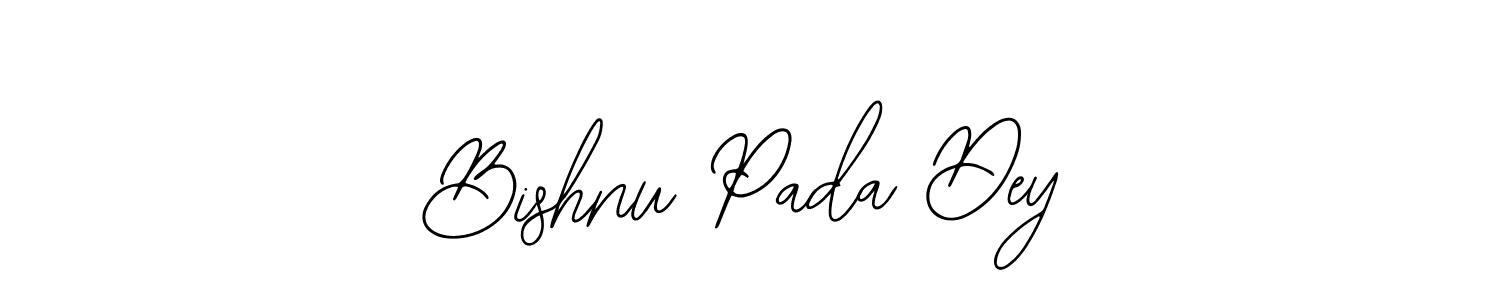 How to make Bishnu Pada Dey name signature. Use Bearetta-2O07w style for creating short signs online. This is the latest handwritten sign. Bishnu Pada Dey signature style 12 images and pictures png