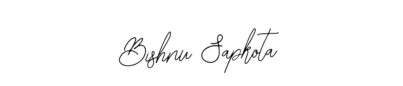 The best way (Bearetta-2O07w) to make a short signature is to pick only two or three words in your name. The name Bishnu Sapkota include a total of six letters. For converting this name. Bishnu Sapkota signature style 12 images and pictures png