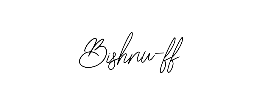 How to Draw Bishnu-ff signature style? Bearetta-2O07w is a latest design signature styles for name Bishnu-ff. Bishnu-ff signature style 12 images and pictures png