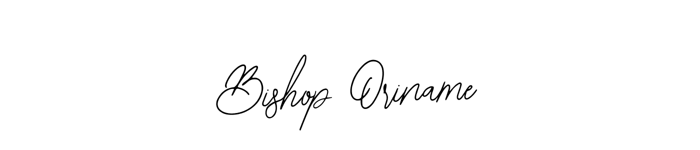 Use a signature maker to create a handwritten signature online. With this signature software, you can design (Bearetta-2O07w) your own signature for name Bishop Oriname. Bishop Oriname signature style 12 images and pictures png