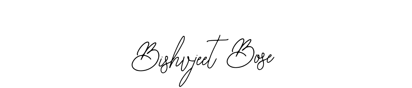 You should practise on your own different ways (Bearetta-2O07w) to write your name (Bishvjeet Bose) in signature. don't let someone else do it for you. Bishvjeet Bose signature style 12 images and pictures png