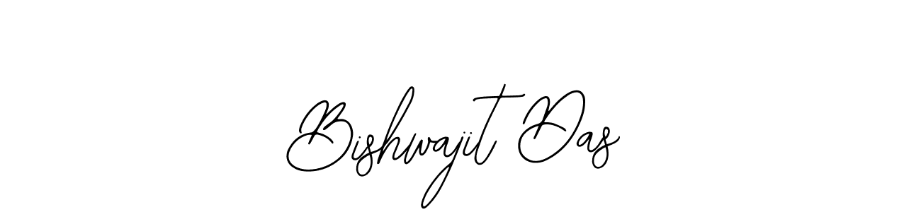 How to make Bishwajit Das name signature. Use Bearetta-2O07w style for creating short signs online. This is the latest handwritten sign. Bishwajit Das signature style 12 images and pictures png