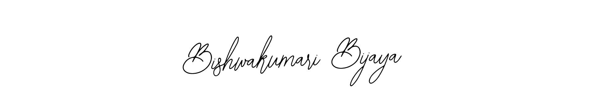 Also we have Bishwakumari Bijaya name is the best signature style. Create professional handwritten signature collection using Bearetta-2O07w autograph style. Bishwakumari Bijaya signature style 12 images and pictures png