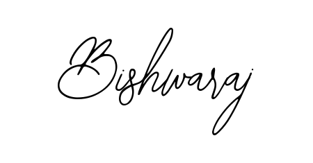 Create a personalized artistic stamp with Bishwaraj in Bearetta-2O07w font. Perfect for visual artists, designers, and influencers. Bishwaraj signature style 12 images and pictures png