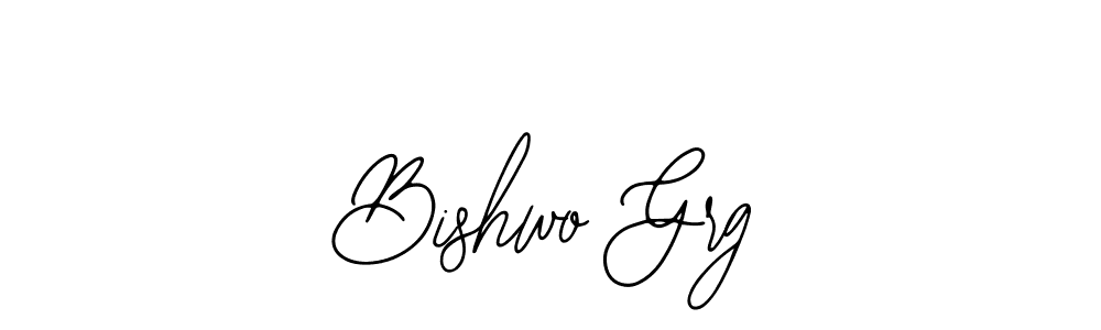 The best way (Bearetta-2O07w) to make a short signature is to pick only two or three words in your name. The name Bishwo Grg include a total of six letters. For converting this name. Bishwo Grg signature style 12 images and pictures png
