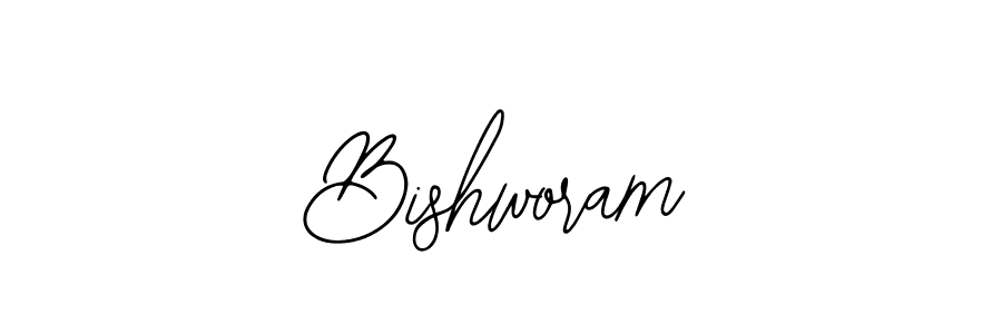 The best way (Bearetta-2O07w) to make a short signature is to pick only two or three words in your name. The name Bishworam include a total of six letters. For converting this name. Bishworam signature style 12 images and pictures png